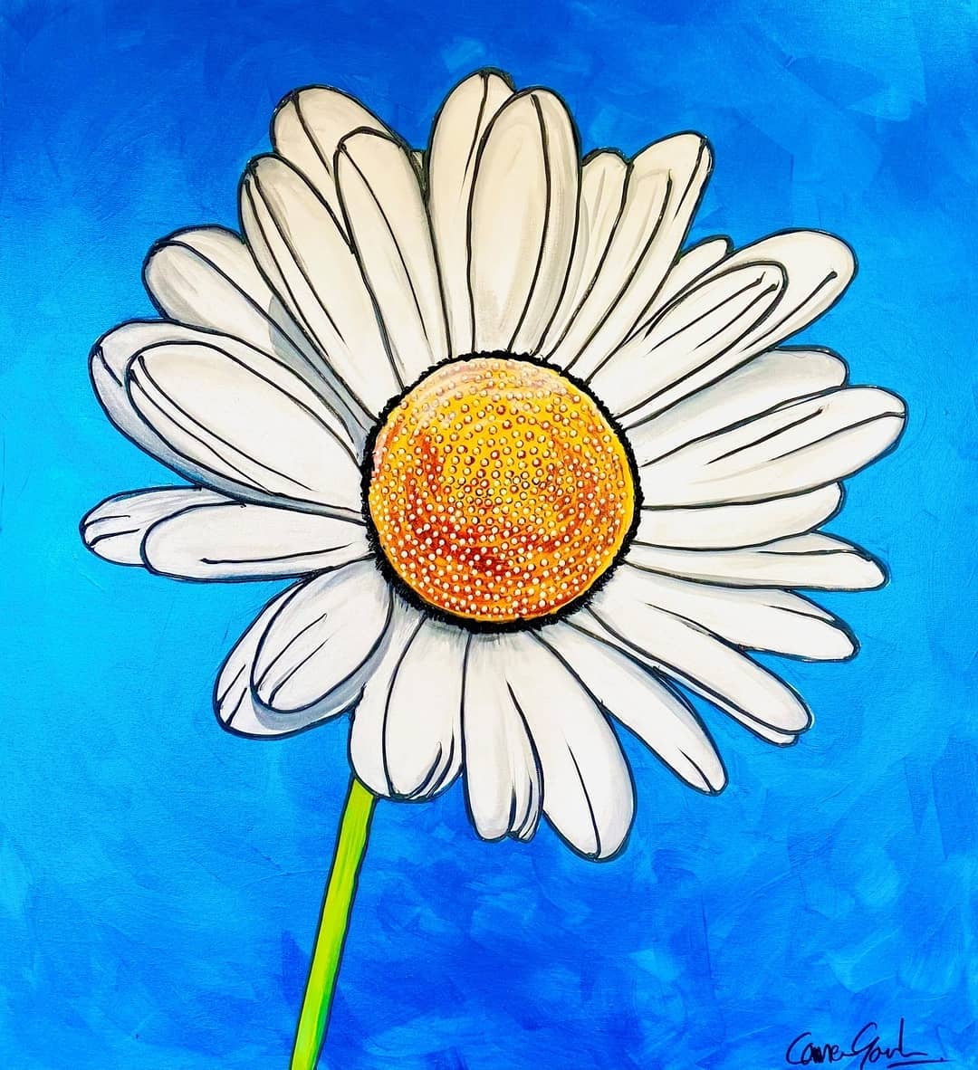 The flowers are beginning to bloom! 
​Our thematic exhibition 'The Flower Market' features new works by a variety of tjg artists including CAMERON GORDON. 
​
​'Daisy'
​91 x 91cm acrylic and silicon on canvas 
​ $ 1,250.00
​
​