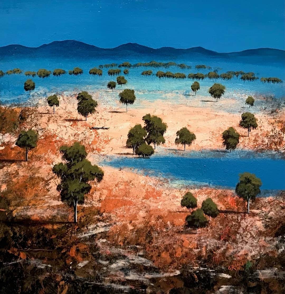 An exciting preview of new work by ANDREW GRASSI KELAHER for his upcoming solo show titled 'Mixed Tricks'. 
​
This work is '​Distant Mountain Haze'
​oil and acrylic 51cm x 51cm $ 650.00 
​
​For any questions or enquiries please speak with the team
​
​ #andrewgrassikelaher  #sydneygallery 