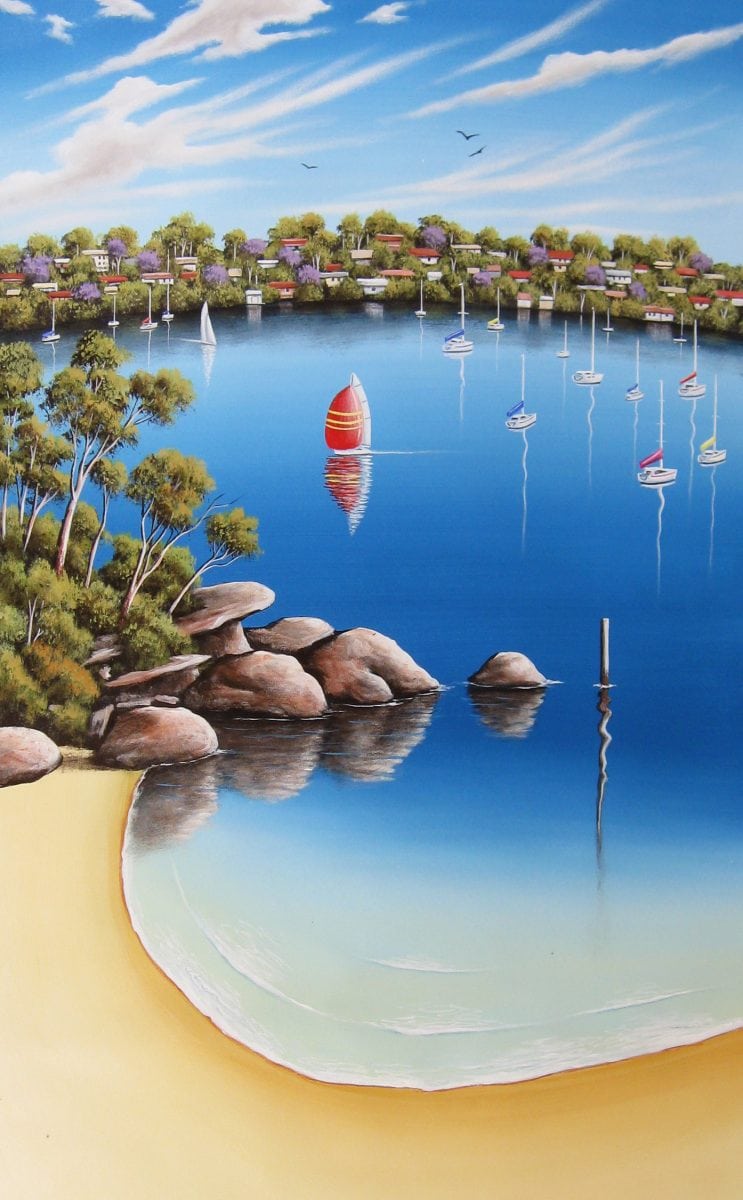 Just going for a quick dip 57cm x 105cm