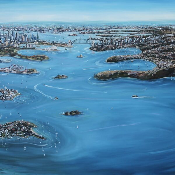 008. NICOLE SOUTHWORTH View From The East 120cm x 160cm oil on polyester canvas 6200.00 AUD