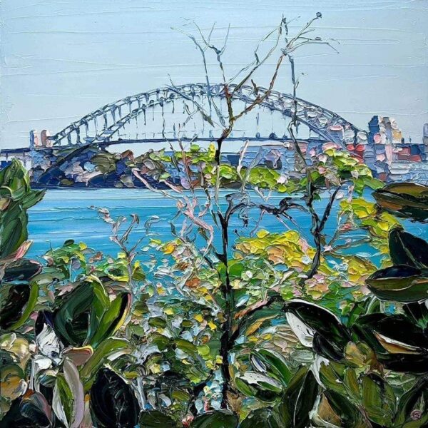 Inspired by Sydney !  ​New work by MIRANDA SUMMERS  ​ '​Bridge the Harbour'  ​61.5 x 61.5cm oil on canvas $ 1,450.00 ​This work is available to purchase now but is still drying and will be ready for collection or delivery early October 2022. ​ ​For enquiries or to view more new works by Miranda, please reach out to the team or visit Miranda's page on our website. ​ ​​​​ #texturedart 