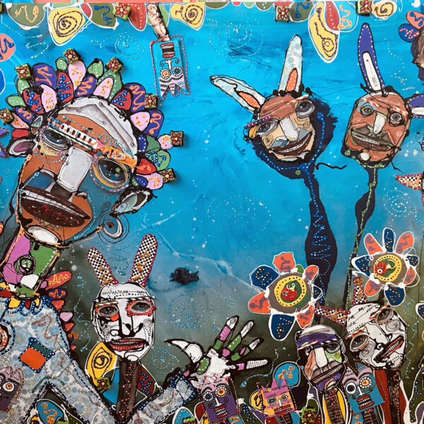 34.ANTHONY-BRESLIN-The-Birth-of-the-Rabbit-People-140-x-160cm-mixed-media-on-canvas-8,000.00AUD